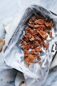 Healthy Snack Ideas, recipe, pecans, spiced, coconut oil, healthy, weight loss, happy, wellness