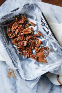 Healthy Snack Ideas, recipe, pecans, spiced, coconut oil, healthy, weight loss, happy, wellness